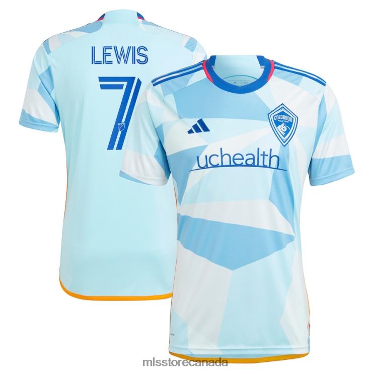 MLS Jerseys Men Colorado Rapids Jonathan Lewis Adidas Light Blue 2023 New Day Kit Replica Jersey 2X604935