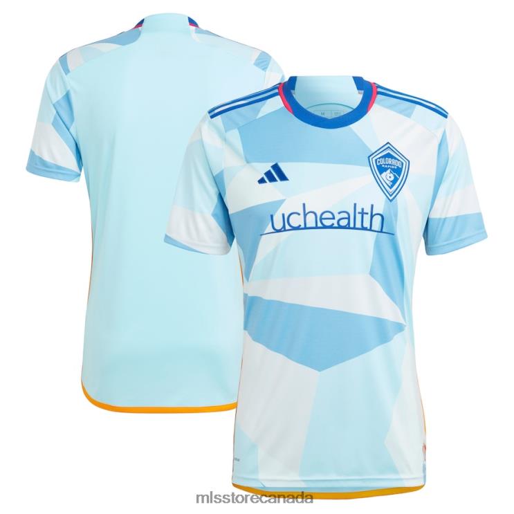 MLS Jerseys Men Colorado Rapids Adidas Light Blue 2023 New Day Kit Replica Jersey 2X604317