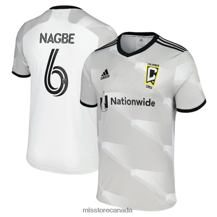 MLS Jerseys Men Columbus Crew Darlington Nagbe Adidas White 2022 Gold Standard Replica Player Jersey 2X604746