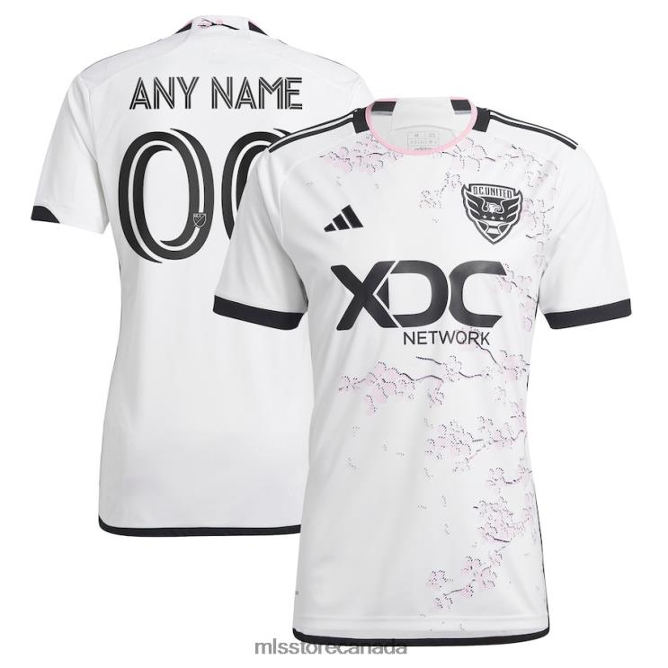 MLS Jerseys Men D.C. United Adidas White 2023 The Cherry Blossom Kit Replica Custom Jersey 2X604314