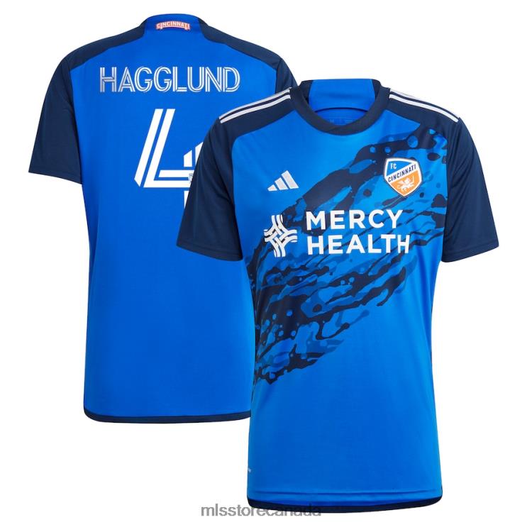 MLS Jerseys Men FC Cincinnati Nick Hagglund Adidas Blue 2023 River Kit Replica Jersey 2X604605