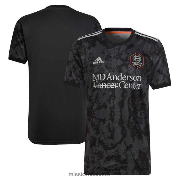 MLS Jerseys Men Houston Dynamo FC Adidas Black 2022 The Bayou City Jersey Replica Blank Jersey 2X604320