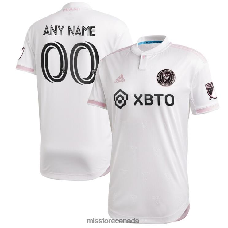 MLS Jerseys Men Inter Miami CF Adidas White 2020 Primary Custom Authentic Jersey 2X604601