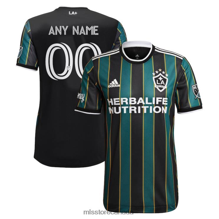 MLS Jerseys Men LA Galaxy Adidas Black 2021 The LA Galaxy Community Kit Authentic Custom Jersey 2X604275