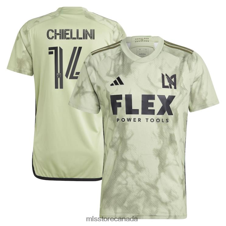 MLS Jerseys Men LAFC Giorgio Chiellini Adidas Green 2023 Smokescreen Replica Player Jersey 2X604321