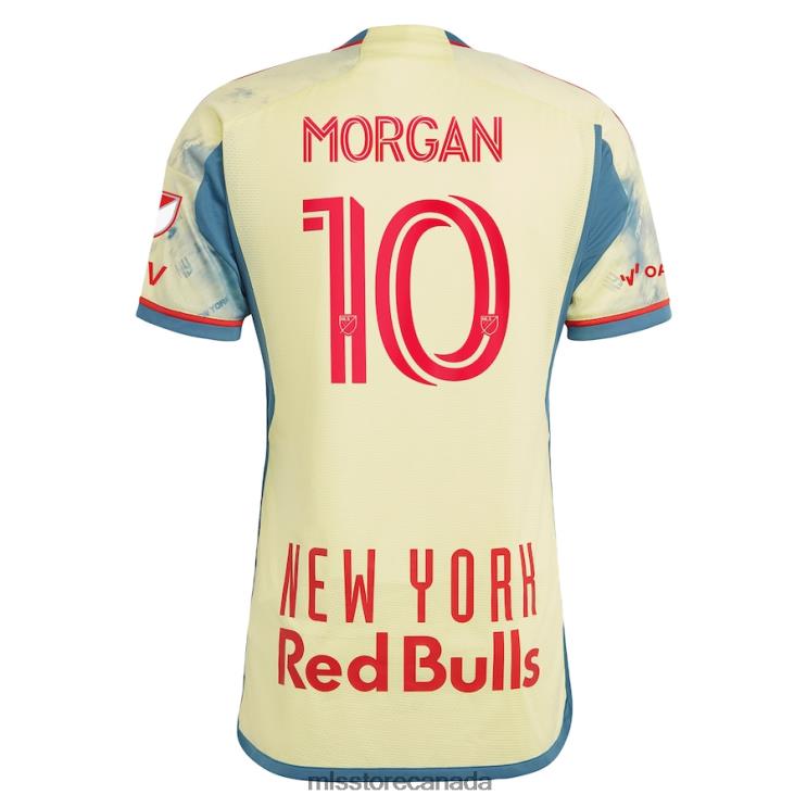 MLS Jerseys Men New York Red Bulls Lewis Morgan Adidas Yellow 2023 Daniel Patrick Kit Authentic Jersey 2X604751