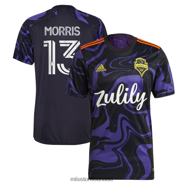 MLS Jerseys Men Seattle Sounders FC Jordan Morris Adidas Purple 2021 The Jimi Hendrix Kit Replica Player Jersey 2X604319