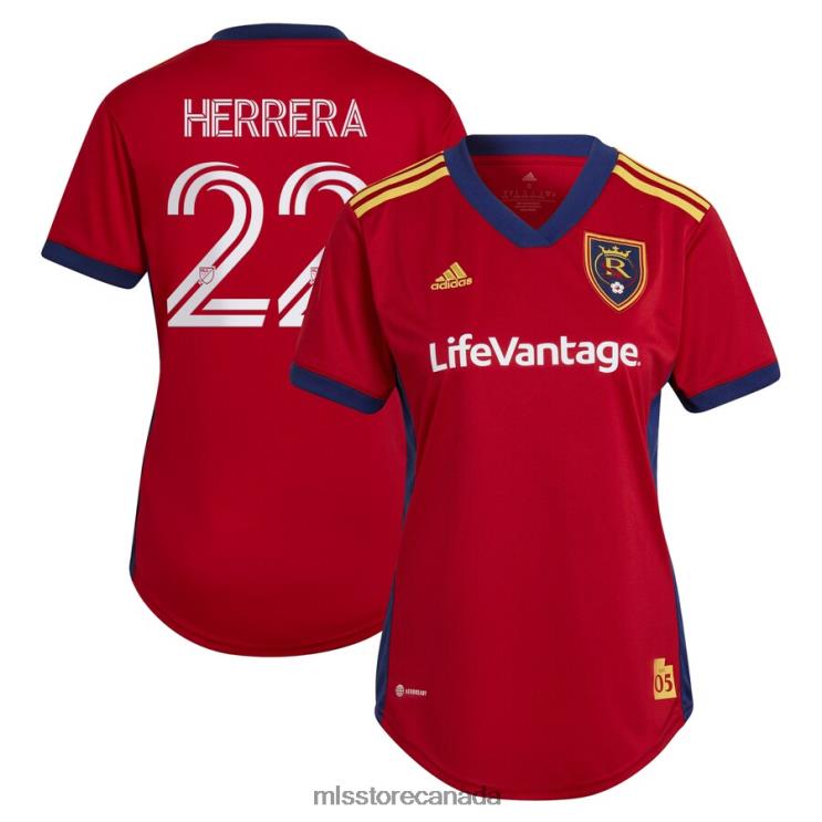 MLS Jerseys Women Real Salt Lake Aaron Herrera Adidas Red 2022 The Believe Kit Replica Player Jersey 2X6041492